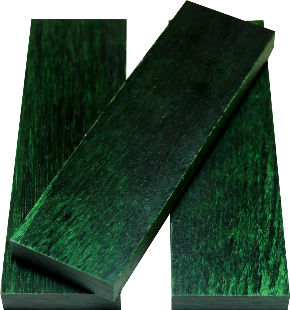 DymaLux DARK AQUA Laminated Wood Knife Handle Scales- 3/8 x 1.5 x 5